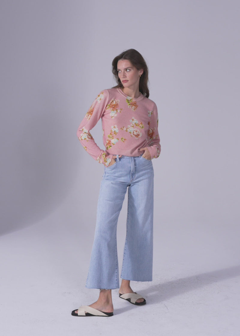pink multi floral